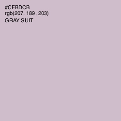 #CFBDCB - Gray Suit Color Image